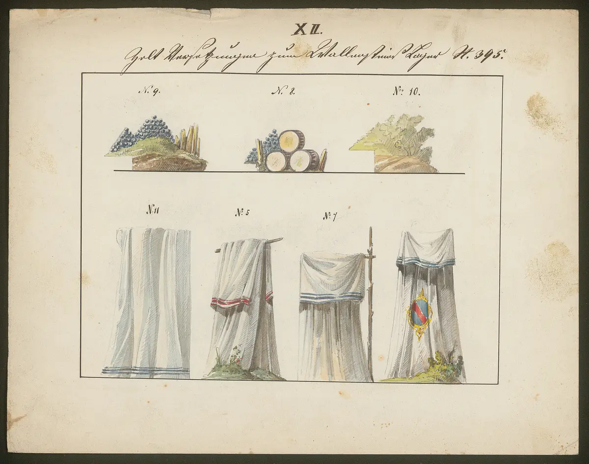 Wallensteins Lager, Titel der Serie: Dekorationsfundus der Hoftheater (Altbestand aus der ersten Hälfte des 19. Jh.)