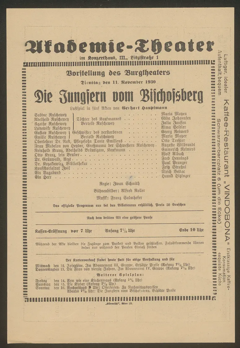 Die Jungfern vom Bischofsberg