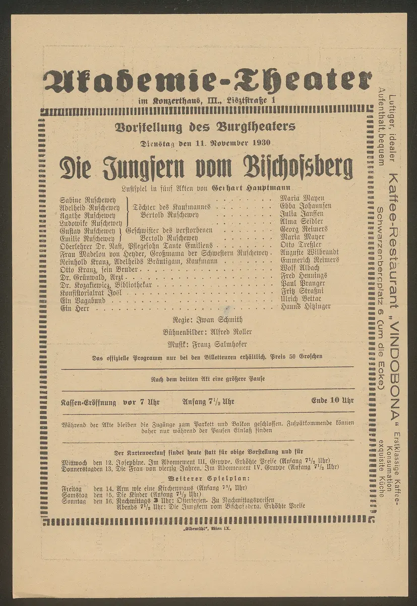 Die Jungfern vom Bischofsberg
