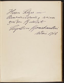 Gästebuch. Atelier Franz-Xaver Setzer, Wien