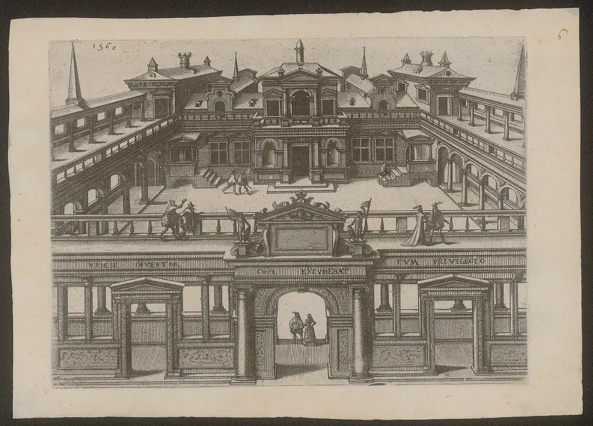 ohne Titel, Titel der Serie: Kleine perspektivische Architekturansichten