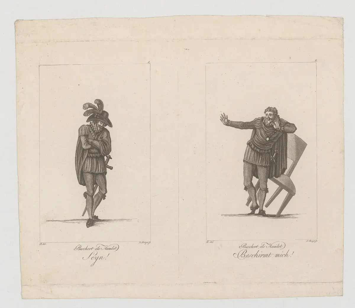 Jonas Friedrich Beschort, Verweis auf Stücktitel: Hamlet