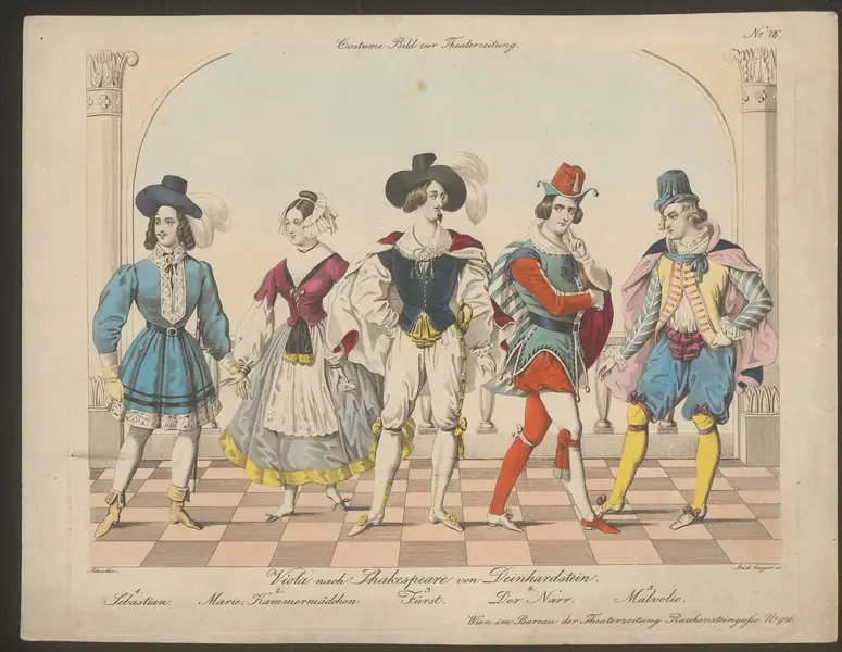 Viola, Alternativtitel: Was ihr wollt, Titel der Serie: Costume-Bild, Name der Zeitschrift: Wiener Theaterzeitung