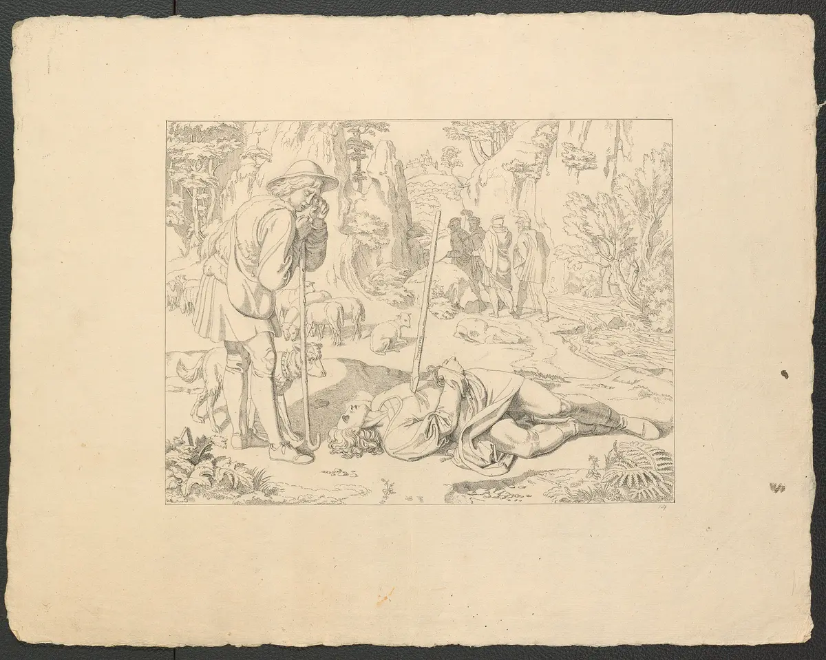 Leben und Tod der heiligen Genoveva, Titel in Vorlageform: Bilder zu Tiecks Genovefa