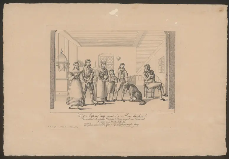 Der Alpenkönig und der Menschenfeind, Titel der Serie: Theatralische Bilder-Gallerie, Name der Zeitschrift: Wiener Theaterzeitung