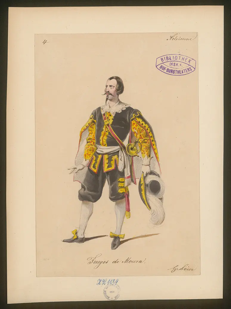 Adrienne, Titel der Serie: Figurinen des k.k. Hof-Burgtheaters