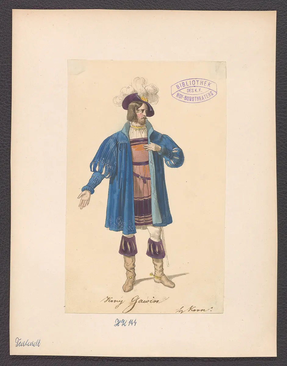 Turturell, Titel der Serie: Figurinen des k.k. Hof-Burgtheaters