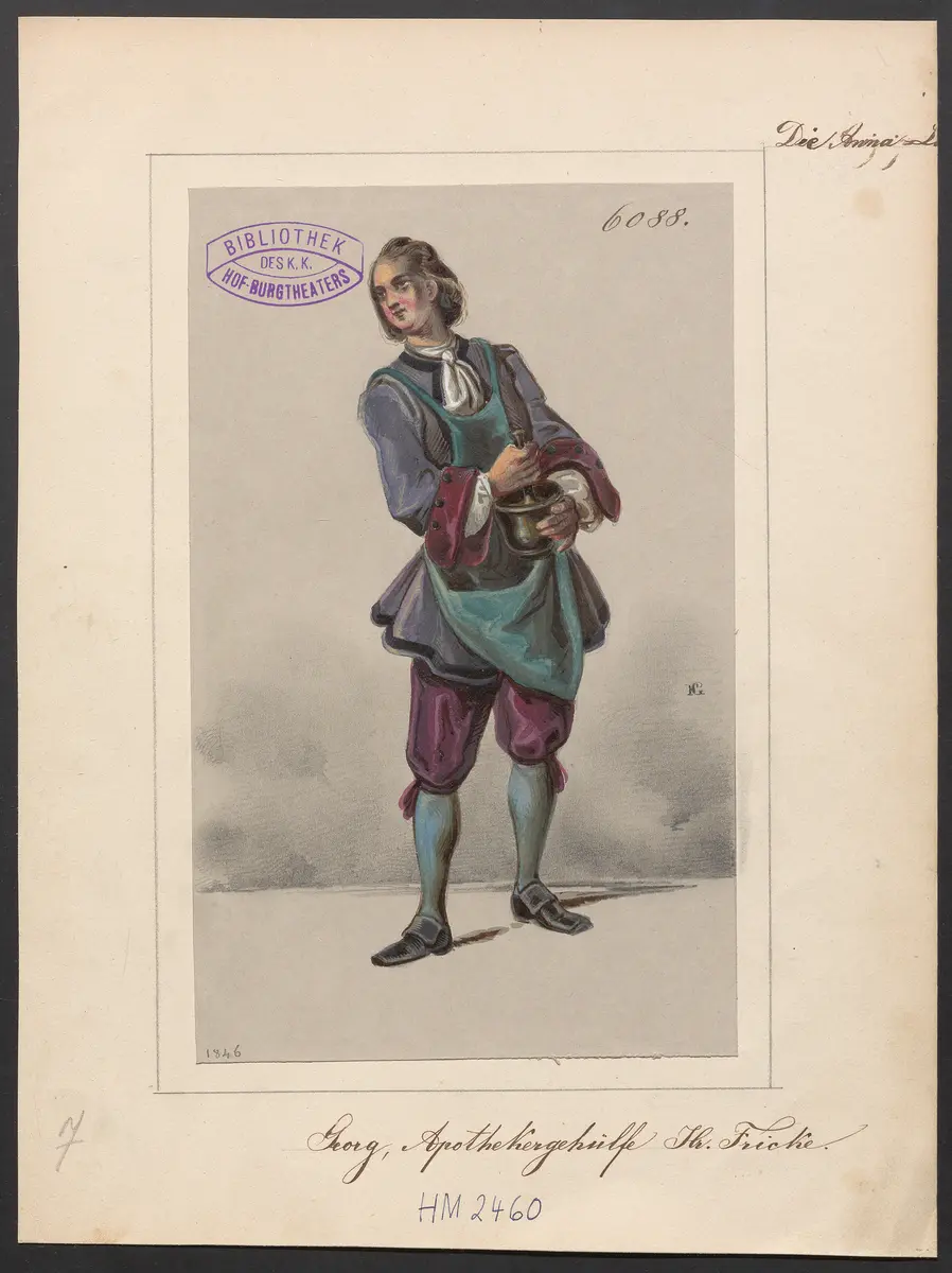 Die Anna-Lise, Titel der Serie: Figurinen des k.k. Hof-Burgtheaters