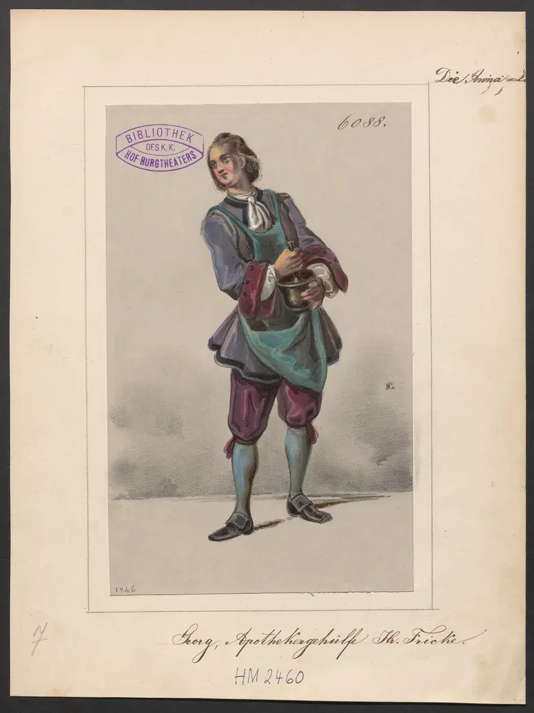 Die Anna-Lise, Titel der Serie: Figurinen des k.k. Hof-Burgtheaters
