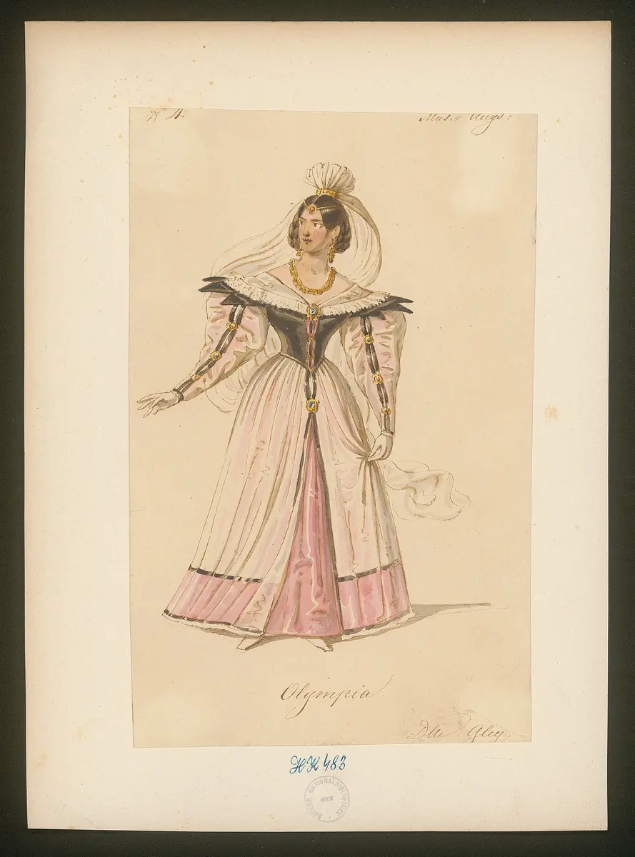 Der Musikus von Augsburg, Titel der Serie: Figurinen des k.k. Hof-Burgtheaters