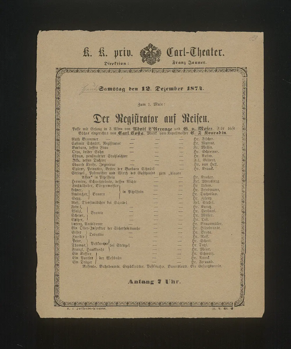 Der Registrator auf Reisen