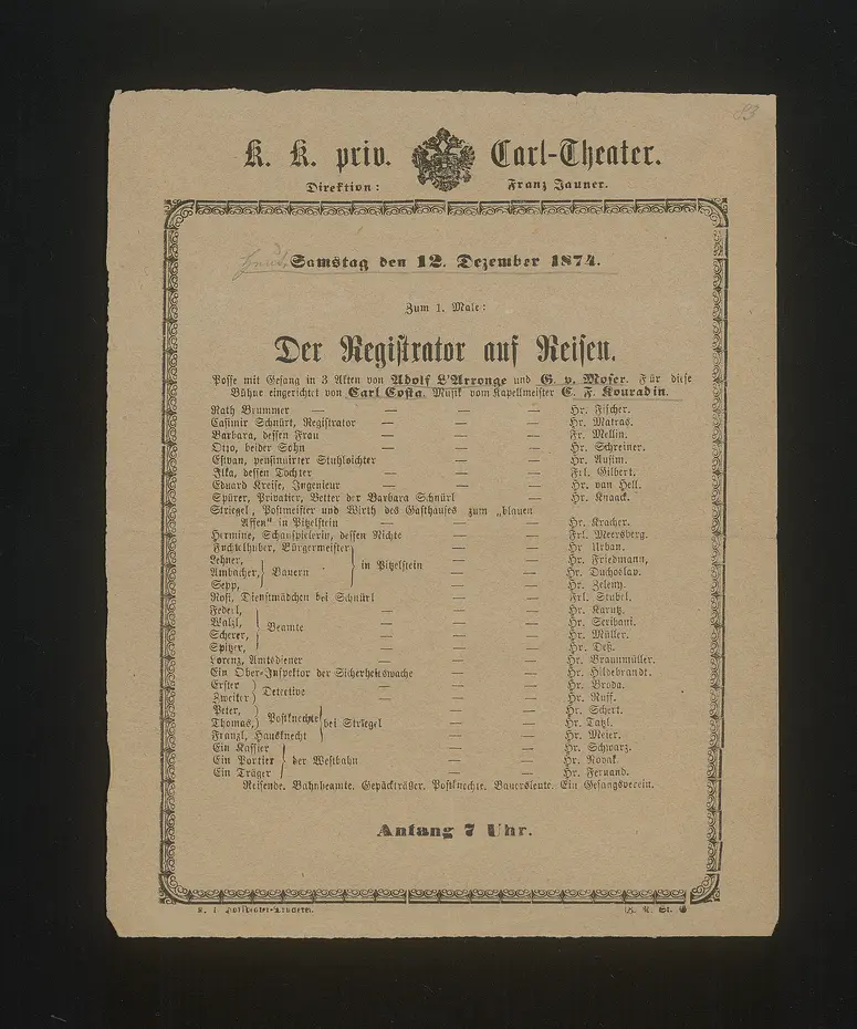 Der Registrator auf Reisen