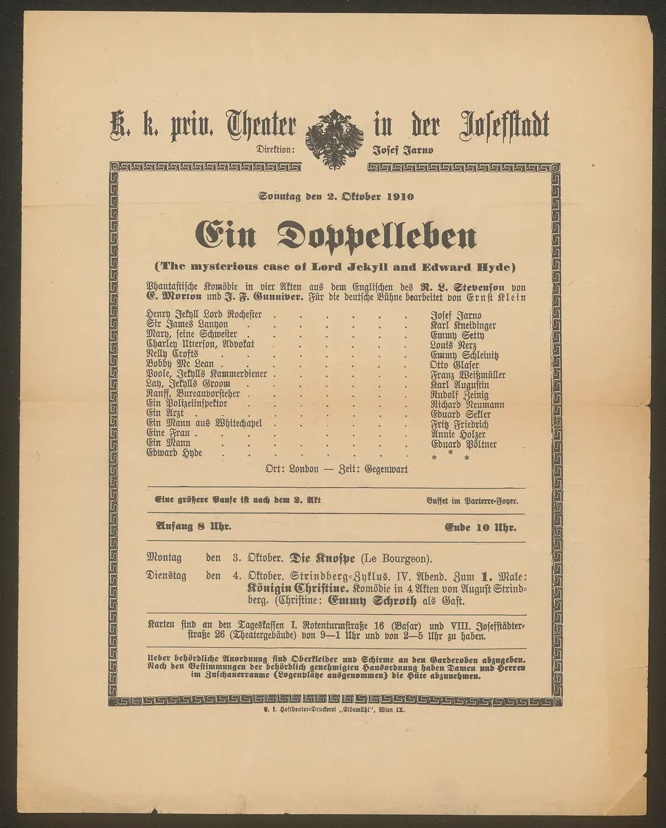 Ein Doppelleben, The mysterious case of Lord Jekyll and Edward Hyde (Originaltitel)