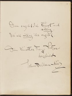 Gästebuch. Atelier Franz-Xaver Setzer, Wien