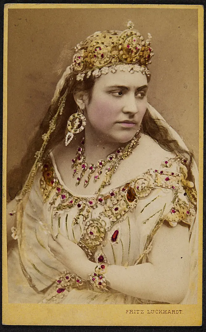 Amalie Materna, Verweis auf Stücktitel: Die Königin von Saba