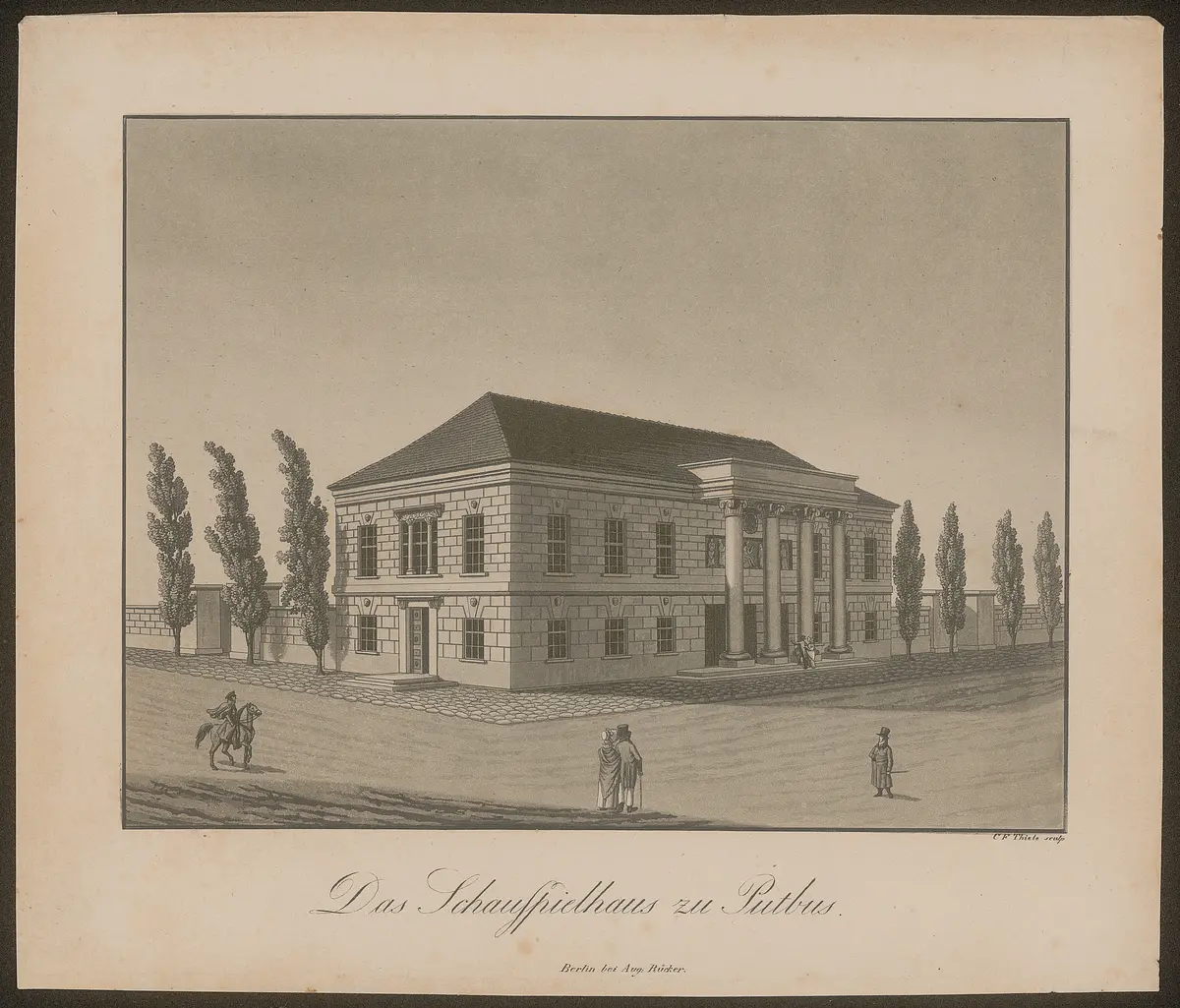 Putbus, Schauspielhaus, Titel in Vorlageform: Das Schauspielhaus zu Putbus