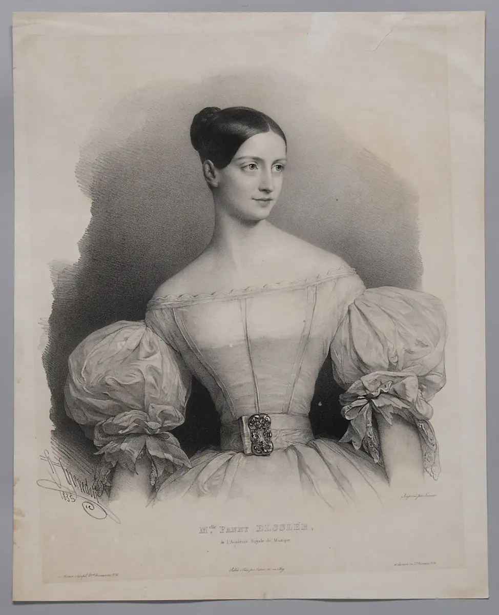 Fanny Elßler, Titel in Vorlageform: Mlle. Fanny Elssler de l'Académie Royale de Musique
