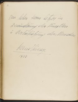Gästebuch. Atelier Franz-Xaver Setzer, Wien