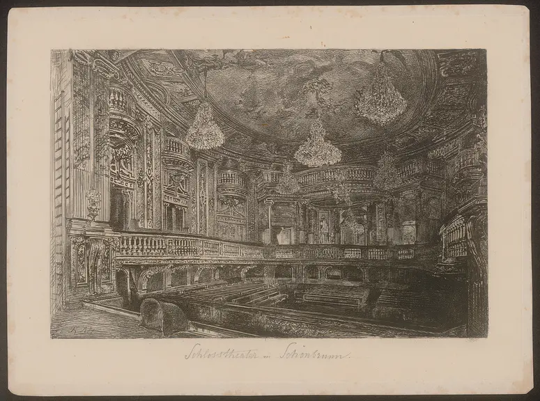 Wien, Schönbrunner Schlosstheater, Titel in Vorlageform: Das Schlosstheater zu Schönbrunn