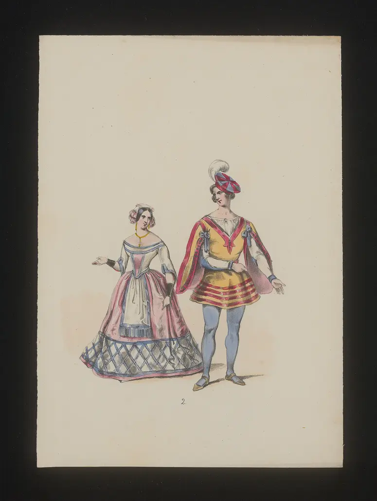 Pasqual Bruno, Titel der Serie: Neue Costume-Sammlung verschiedener Zeiten und Nationen
