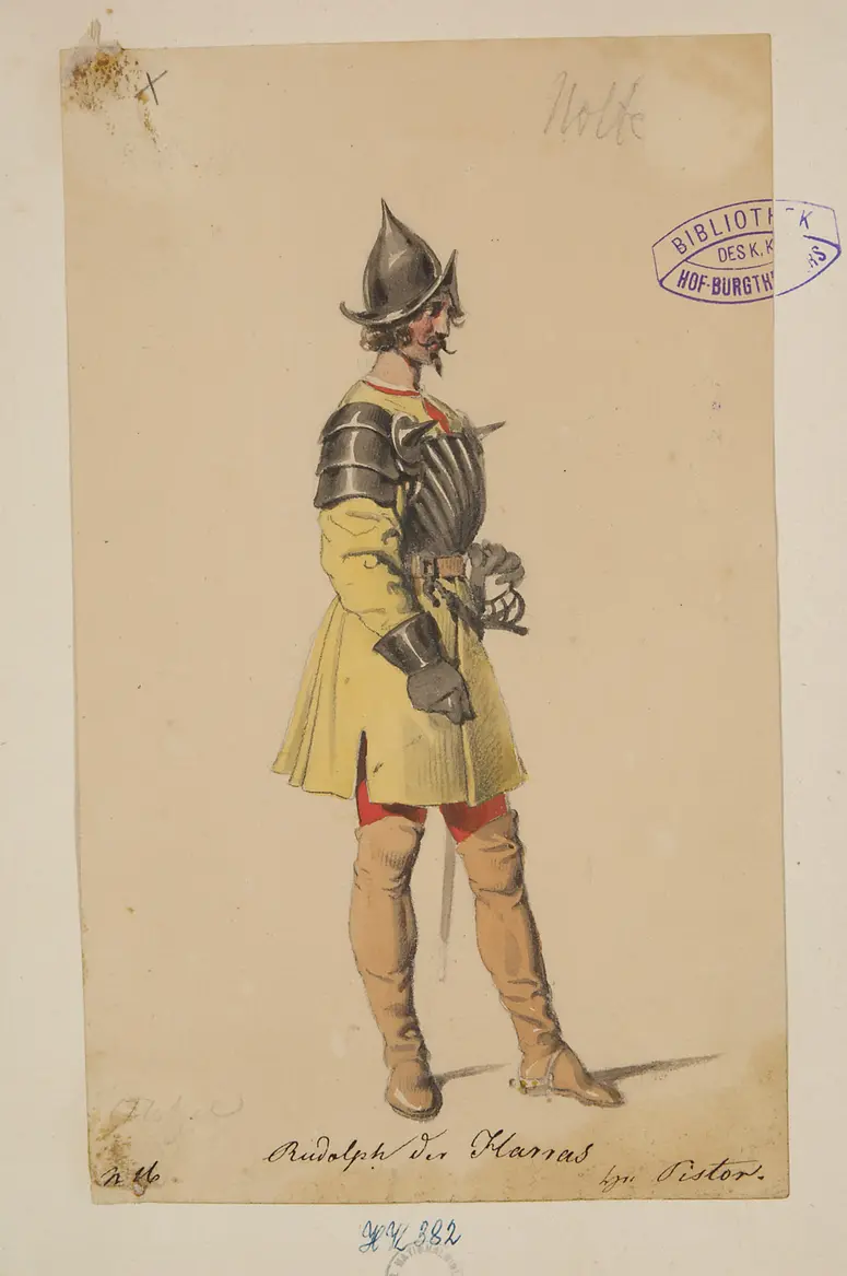 Wilhelm Tell, Titel der Serie: Figurinen des k.k. Hof-Burgtheaters