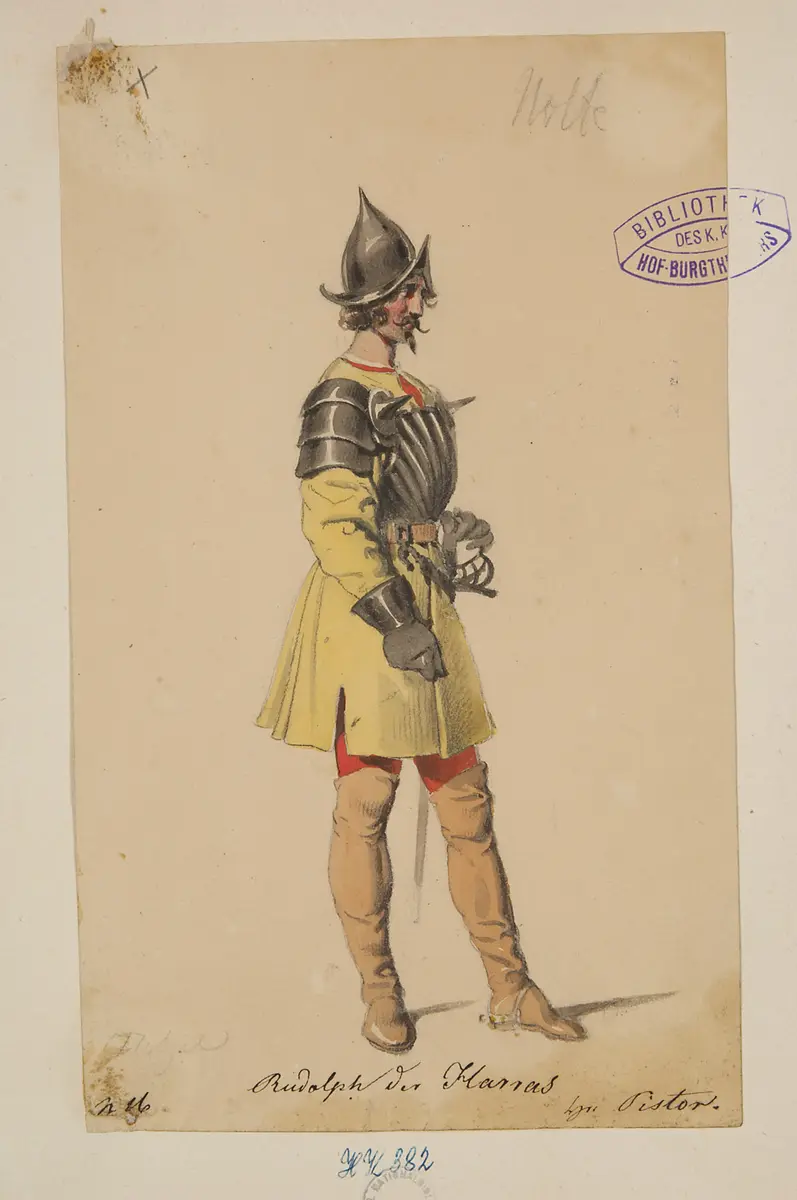 Wilhelm Tell, Titel der Serie: Figurinen des k.k. Hof-Burgtheaters