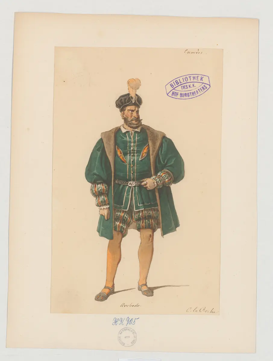 Camoens, Titel der Serie: Figurinen des k.k. Hof-Burgtheaters