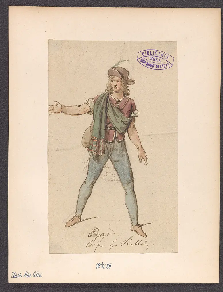 Das Haus Mac Alva, Titel der Serie: Figurinen des k.k. Hof-Burgtheaters