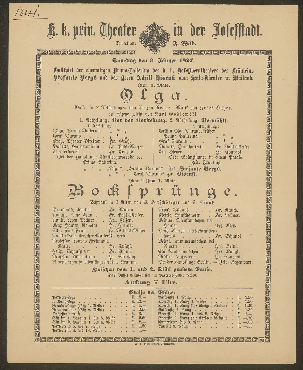 Olga, Bocksprünge