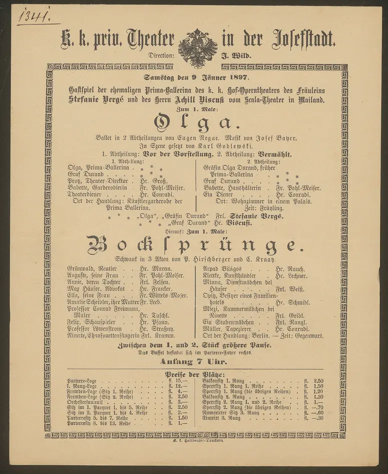 Olga, Bocksprünge