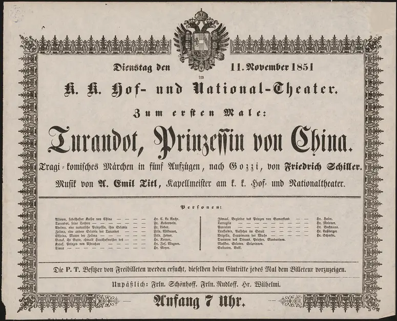 Turandot, Prinzessin von China