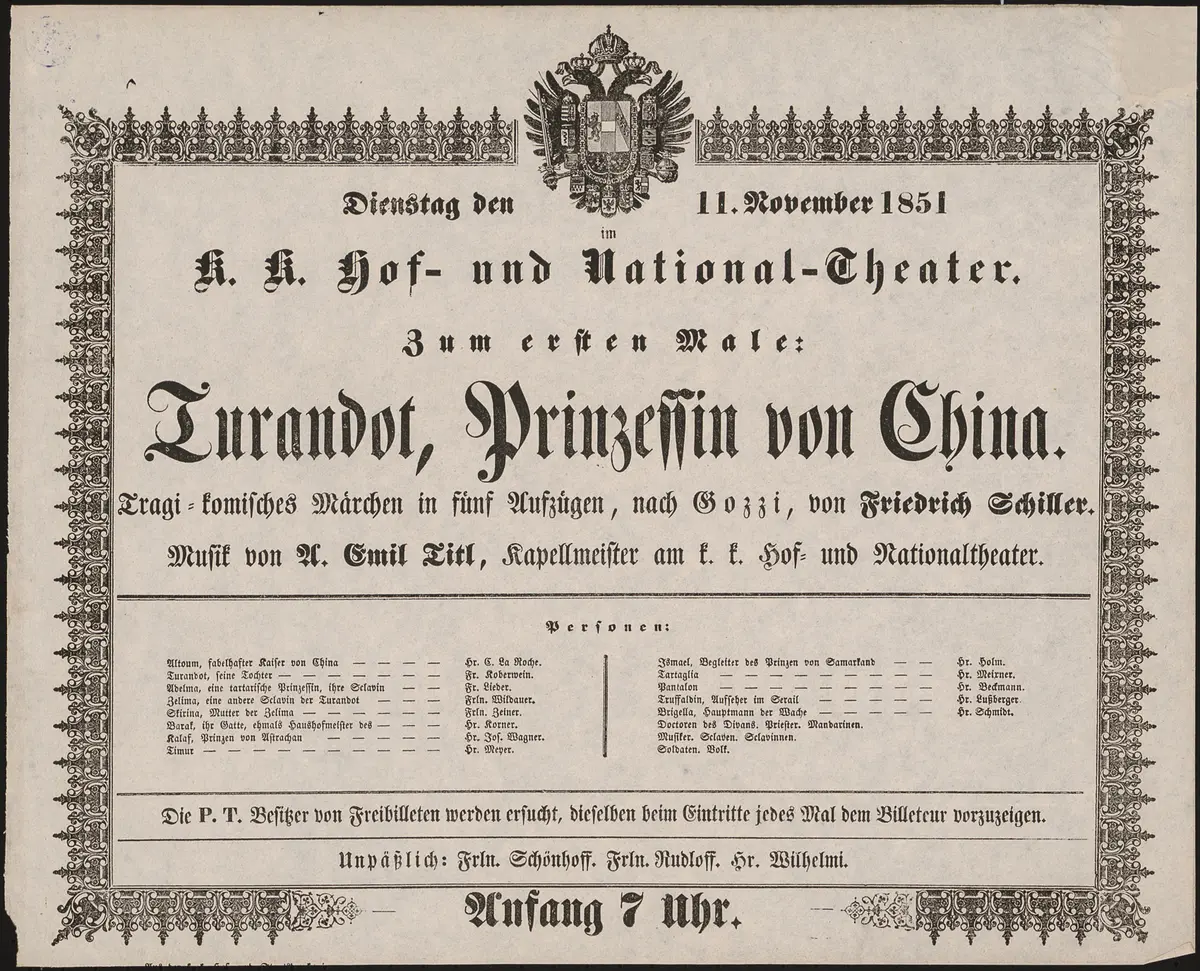 Turandot, Prinzessin von China