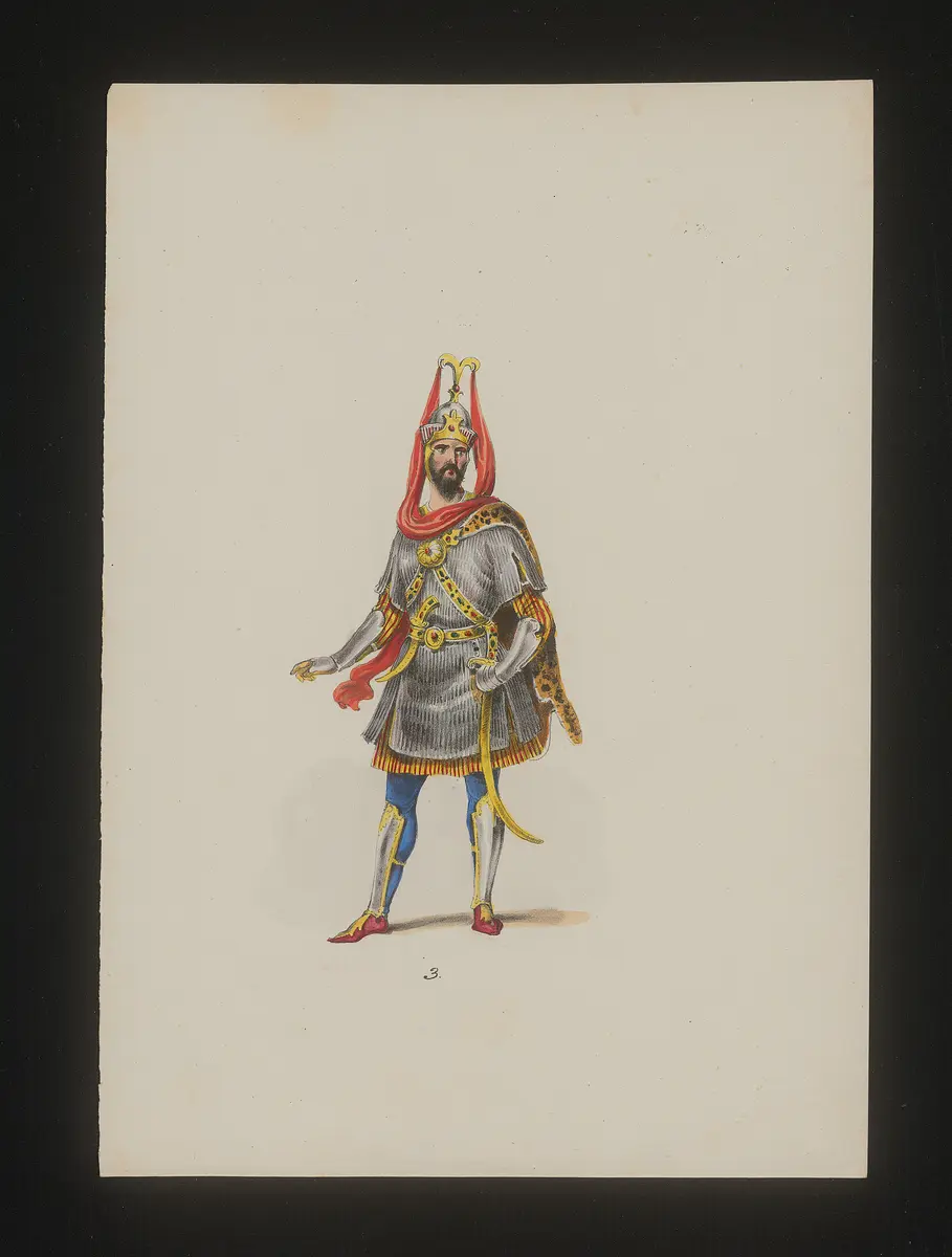Isfendiar, Titel der Serie: Neue Costume-Sammlung verschiedener Zeiten und Nationen