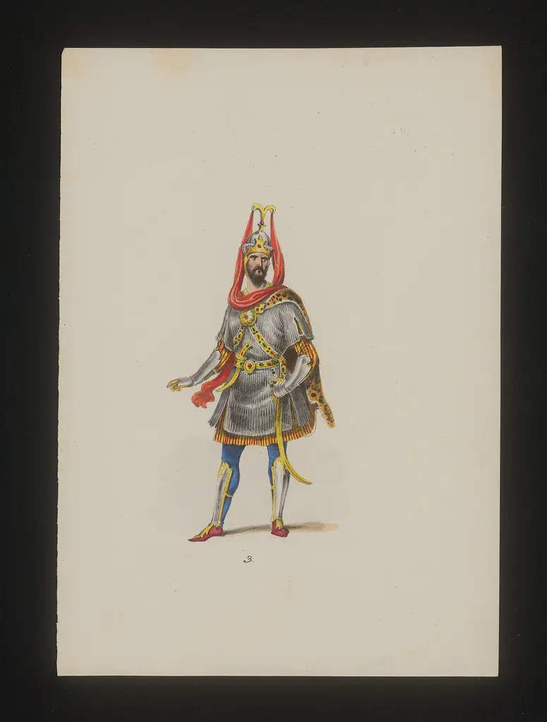 Isfendiar, Titel der Serie: Neue Costume-Sammlung verschiedener Zeiten und Nationen