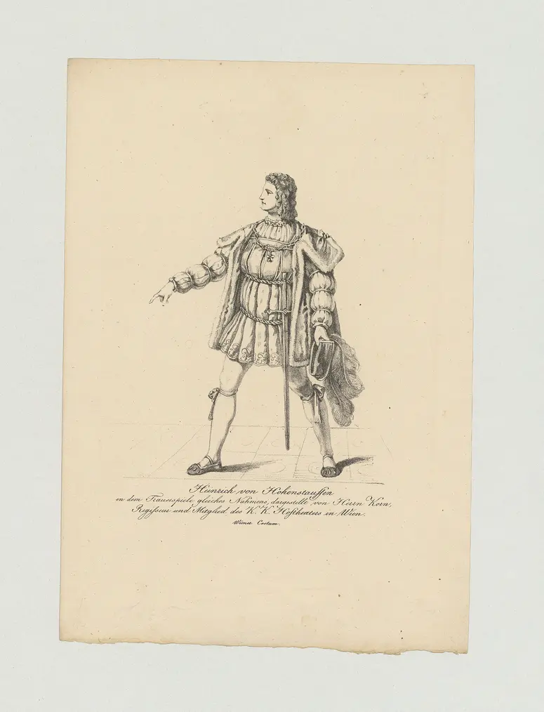 Maximilian Korn, Name der Zeitschrift: Münchner Theater-Journal, Verweis auf Stücktitel: Heinrich von Hohenstauffen