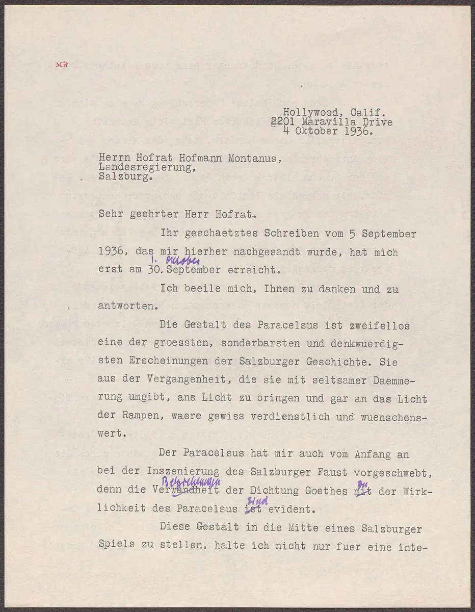 Briefentwurf
