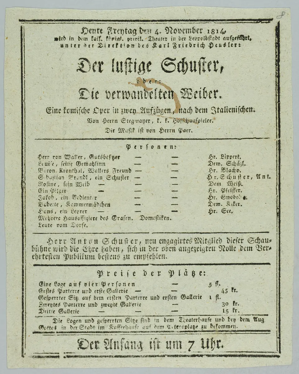 Der lustige Schuster, oder: Die verwandelten Weiber