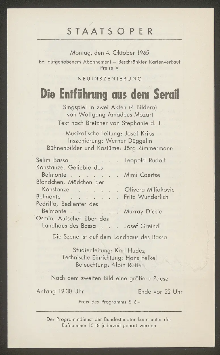 Die Entführung aus dem Serail