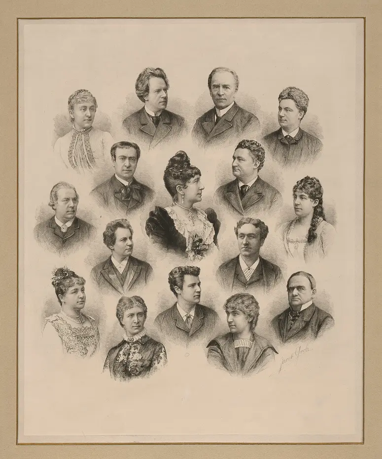 Ensemble des Burgtheaters 1890