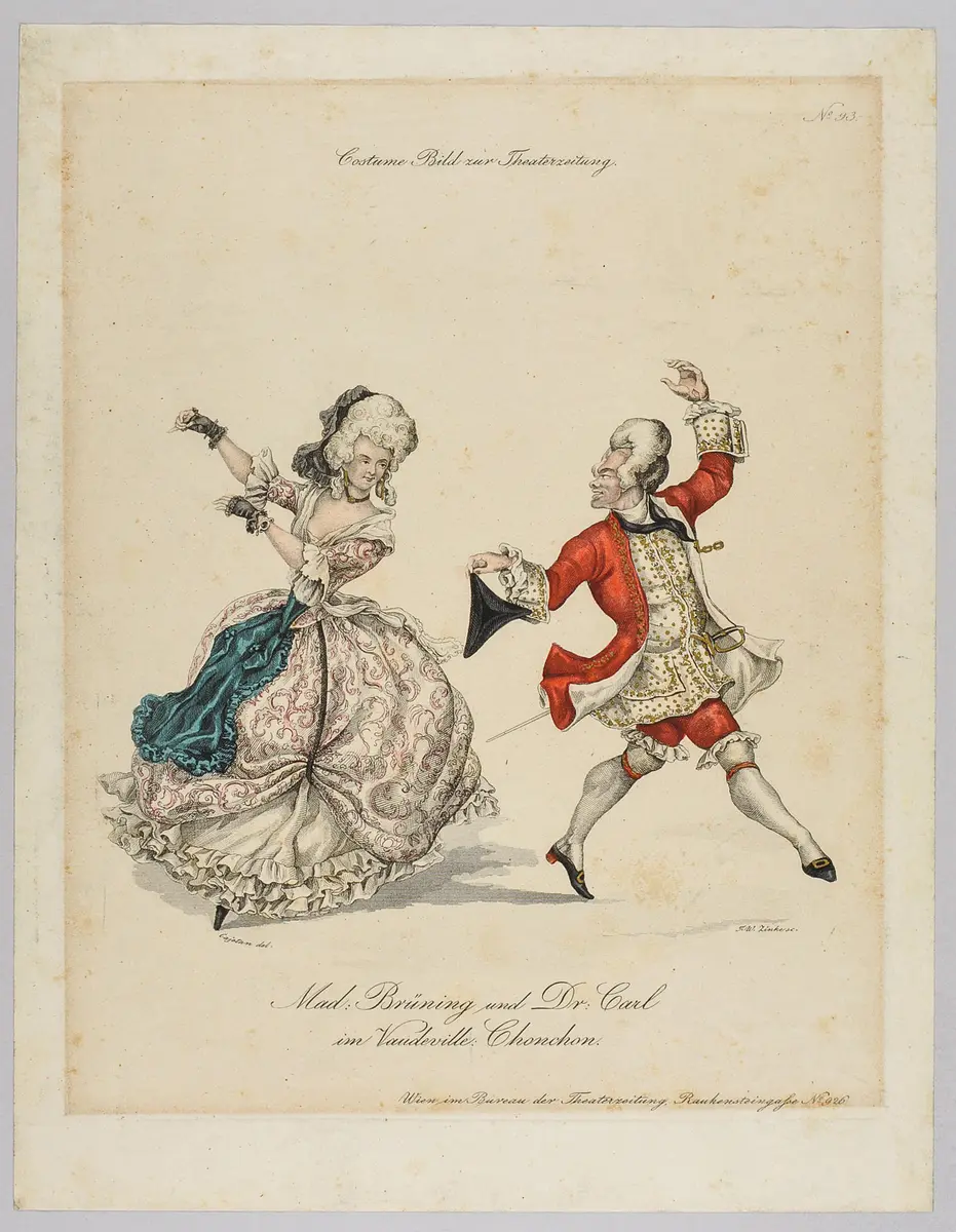 Chonchon, die Savoyardin, oder Die neue Fanchon, Titel der Serie: Costume-Bild, Name der Zeitschrift: Wiener Theaterzeitung