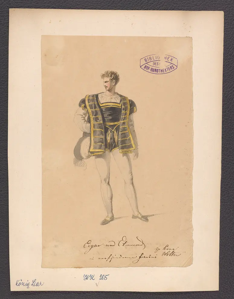 König Lear, Originaltitel: King Lear, Titel der Serie: Figurinen des k.k. Hof-Burgtheaters