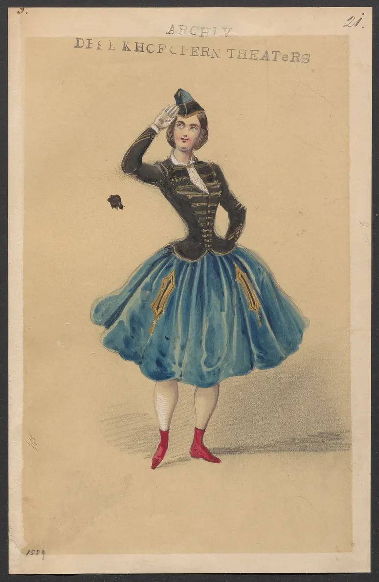 Méline, oder Die Nymphe des Tales, Suchtitel: Meline, oder Die Nymphe des Tales, Titel der Serie: Figurinen des k.k. Hofoperntheaters