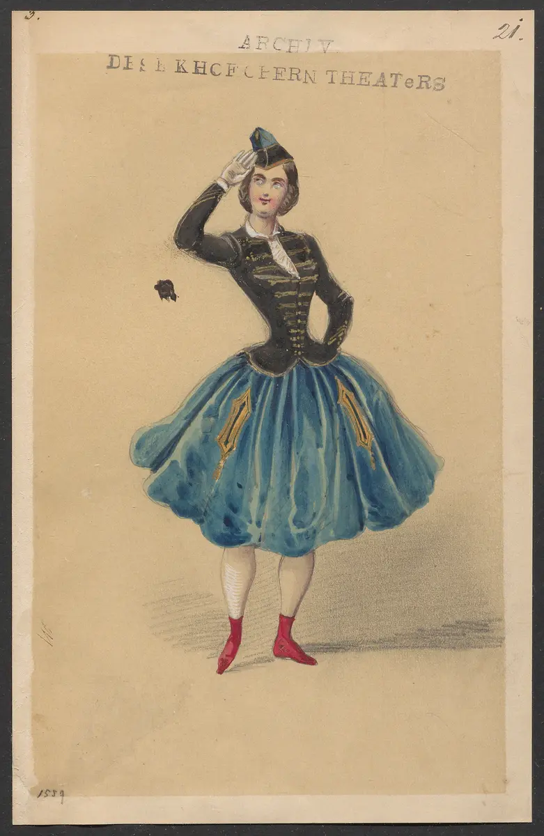 Méline, oder Die Nymphe des Tales, Suchtitel: Meline, oder Die Nymphe des Tales, Titel der Serie: Figurinen des k.k. Hofoperntheaters