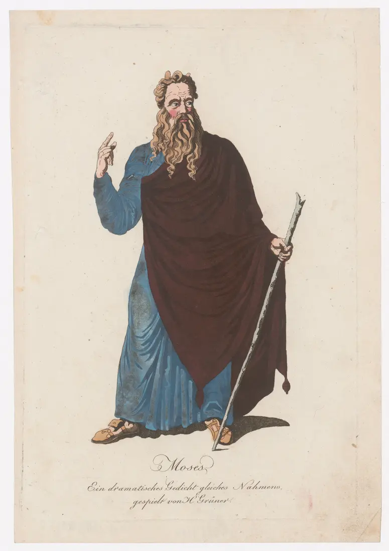Karl Franz Grüner, Verweis auf Stücktitel: Moses