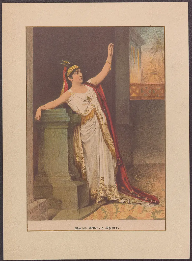 Charlotte Wolter, Verweis auf Stücktitel: Phädra