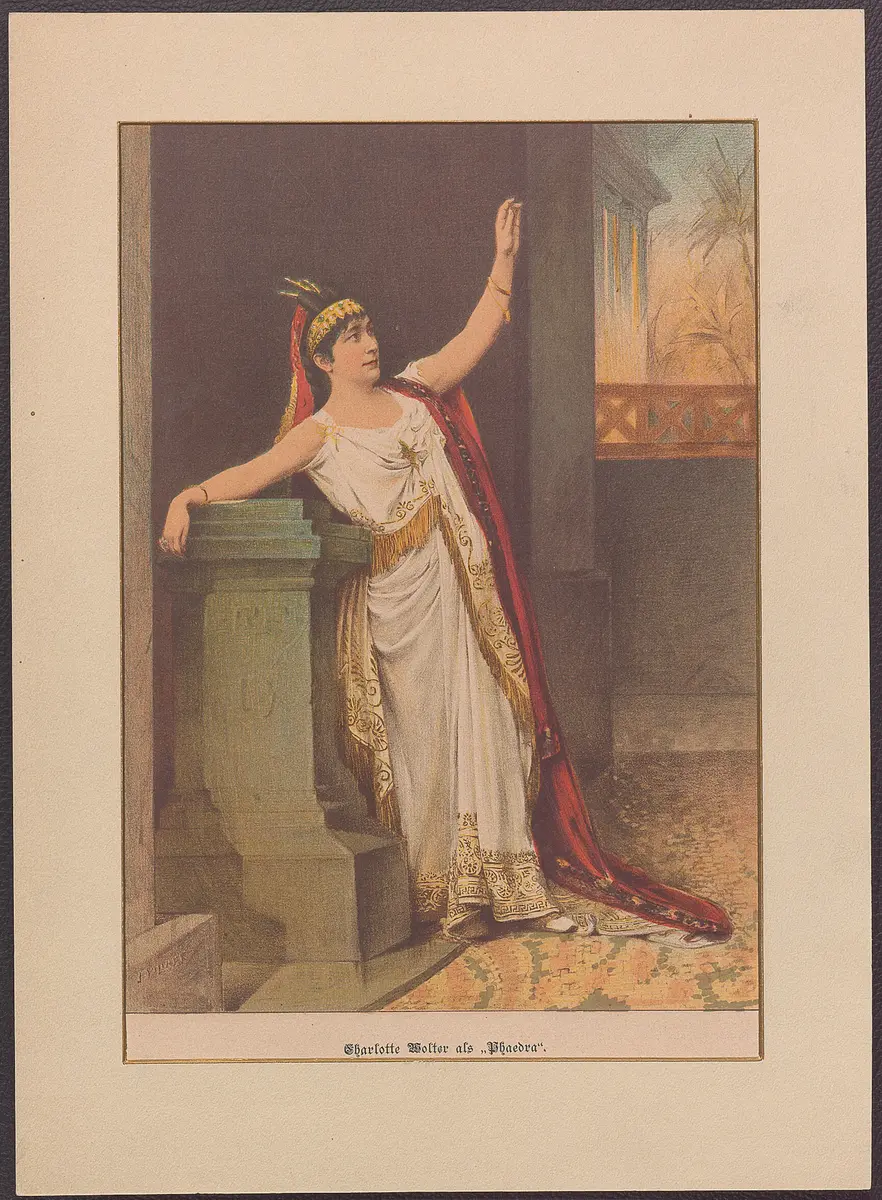 Charlotte Wolter, Verweis auf Stücktitel: Phädra