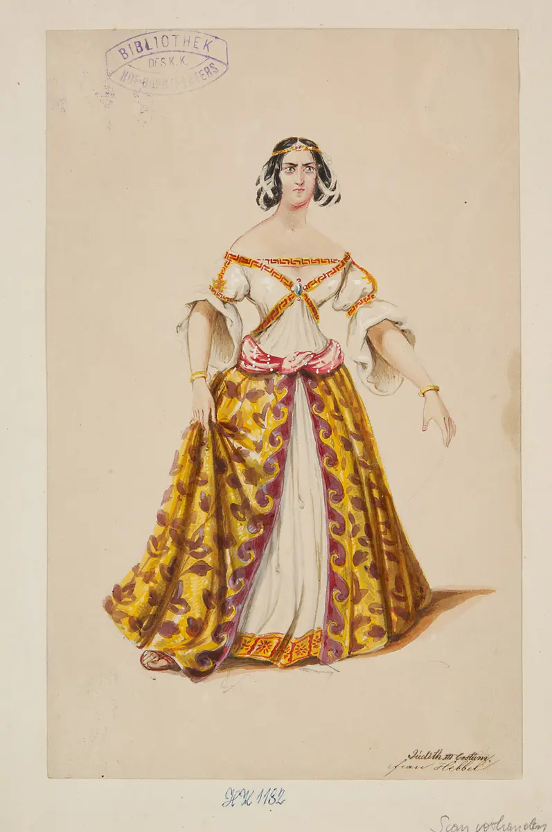 Judith, Titel der Serie: Figurinen des k.k. Hof-Burgtheaters