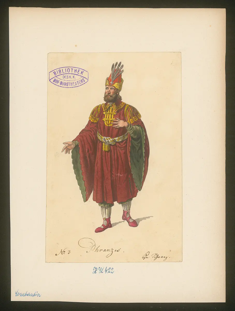 Constantin, Titel der Serie: Figurinen des k.k. Hof-Burgtheaters