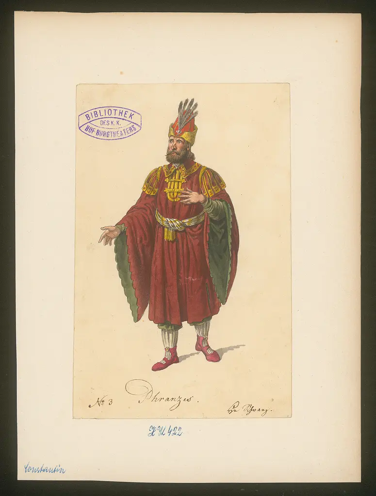 Constantin, Titel der Serie: Figurinen des k.k. Hof-Burgtheaters