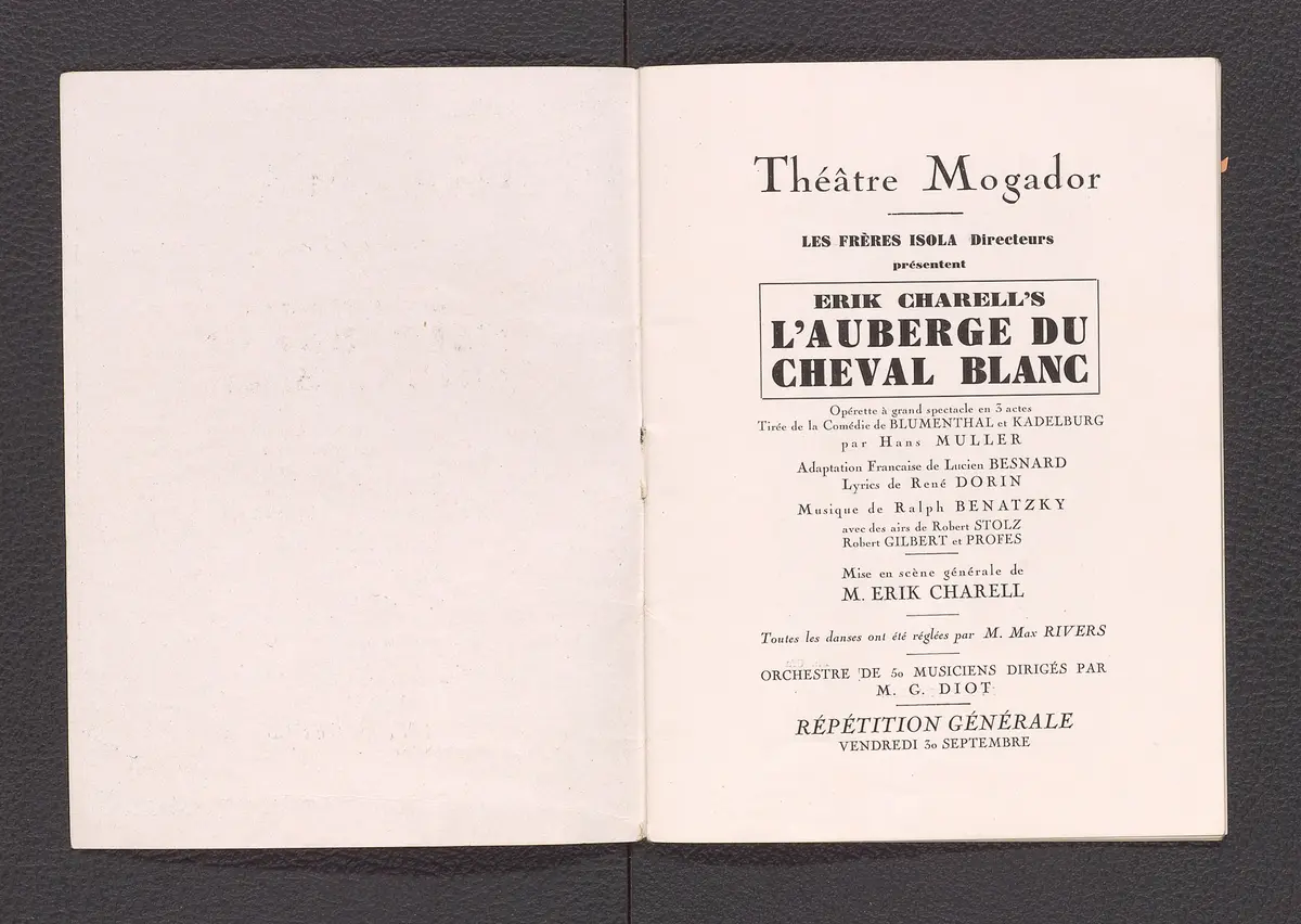 L'Auberge du Cheval Blanc, Originaltitel: Im weißen Rössl